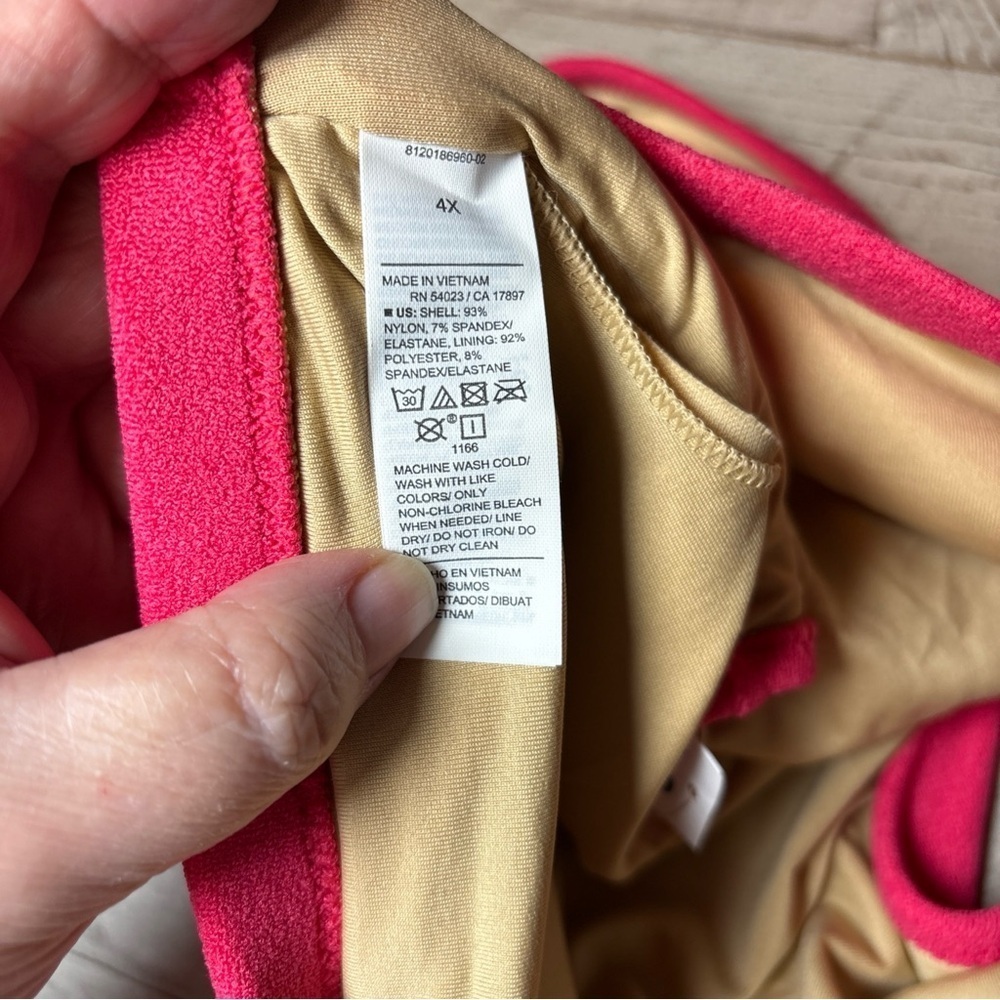 Women’s 4x Bikini Classic Terry Texture In Pink From Old Navy NWT! - Picture 15 of 16